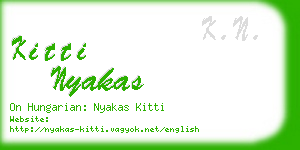 kitti nyakas business card